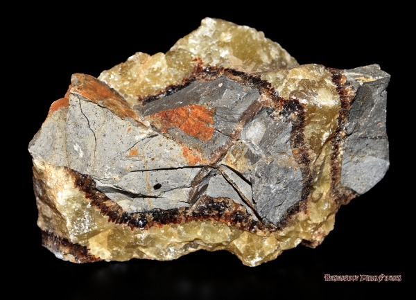 Hexenshop Dark Phönix Septarie Calcit Sisteron 279g Rohstein Halbedelstein